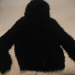 Fuzzy black jacket